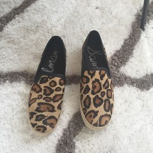 Cheetah slip ons