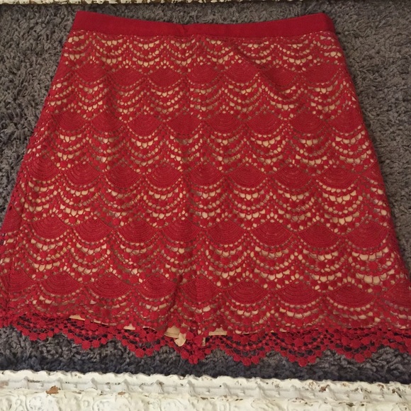club Monaco crochet knit skirt