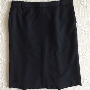 Jcrew wool double pleat tailored skirt, 0