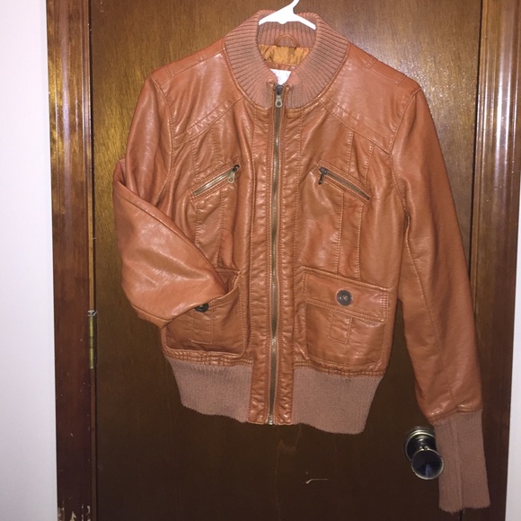 NWOT Brown Leather Jacket
