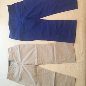Two pairs of Express capris