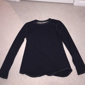 Cute Black Shirt with Thumb Hole