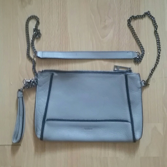 Botkier crossbody/wristlet purse (grey/gunmetal)