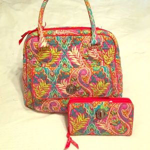 Vera Bradley purse and wallet.