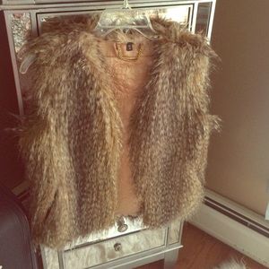 Faux fur vest