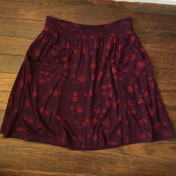 DBG Floral High Waisted Skirt
