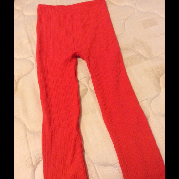 Pink fleece lined leggings