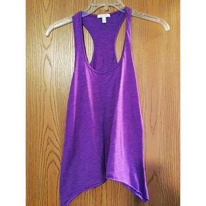 Purple cotton tank top