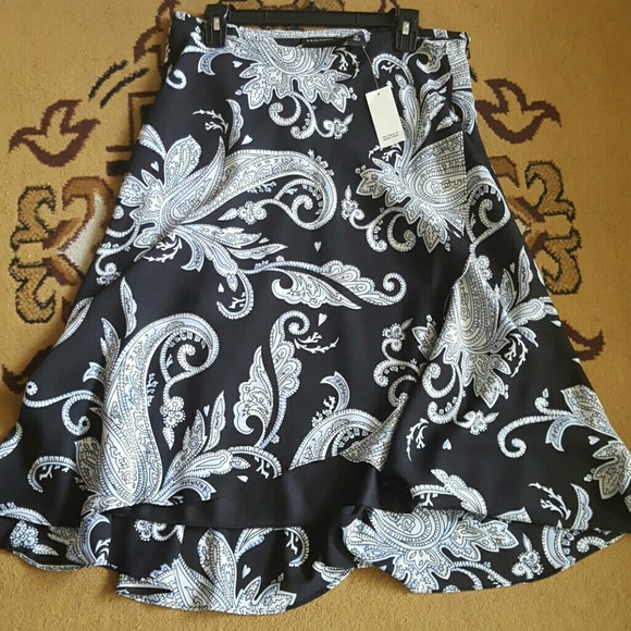 Paisley Print Skirt