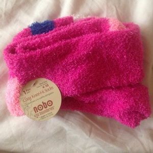 fuzzy knee socks