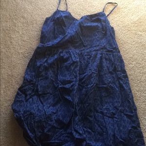 Old Navy navy blue eyelet dress