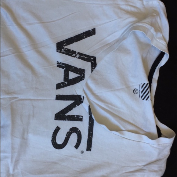 Two v neck Vans shirts