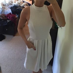 Silence and Noise halter neck pocket dress