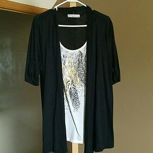 2 piece shirt/tank