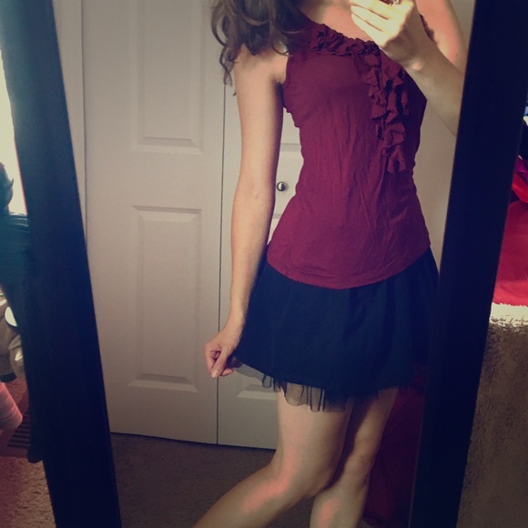 Ruffled business-casual blouse