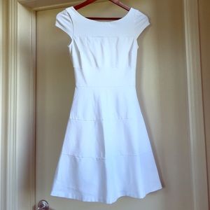 White Fit and Flare from Banana Republic