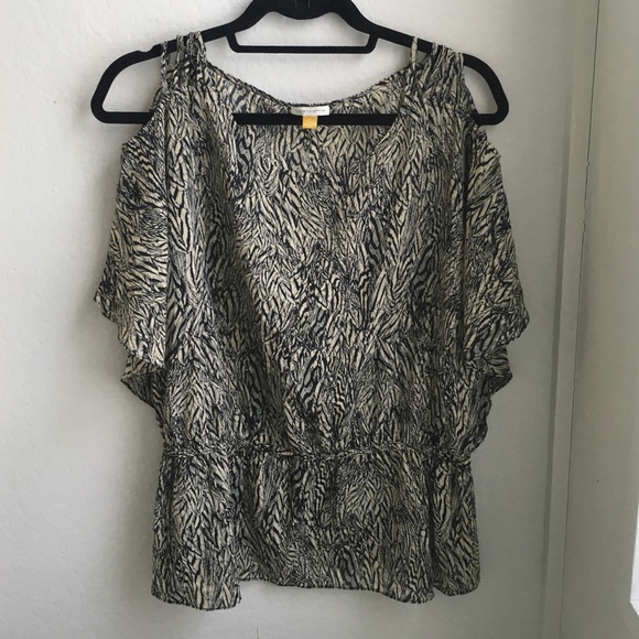 Leifsdottir cold-shoulder blouse size 10