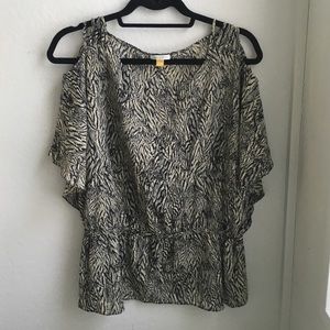 Leifsdottir cold-shoulder blouse size 10