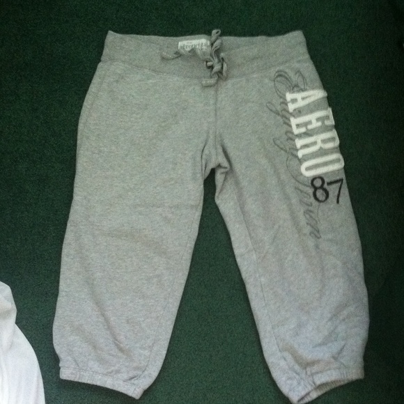 Gray sweatpants