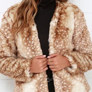 MINKPINK Faux Fur Jacket