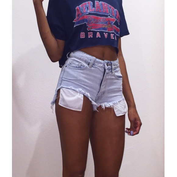 BDG destroyed denim shorts