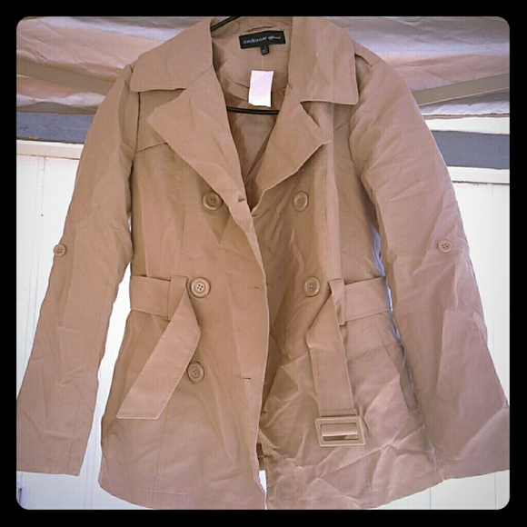 Tan Double Breasted Jacket