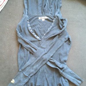 Frayed Black hoodie (bad lighting)