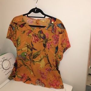 Leifsdottir Nature Collage blouse/top size 8