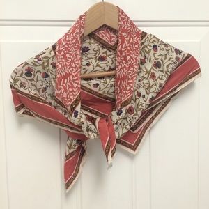 Floral silk scarf.  36" square