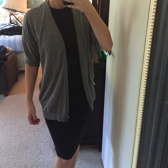 Zip up cardigan sweater
