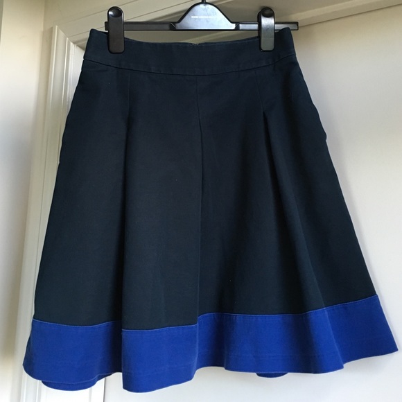 Blue Color Block Skirt from Banana Republic
