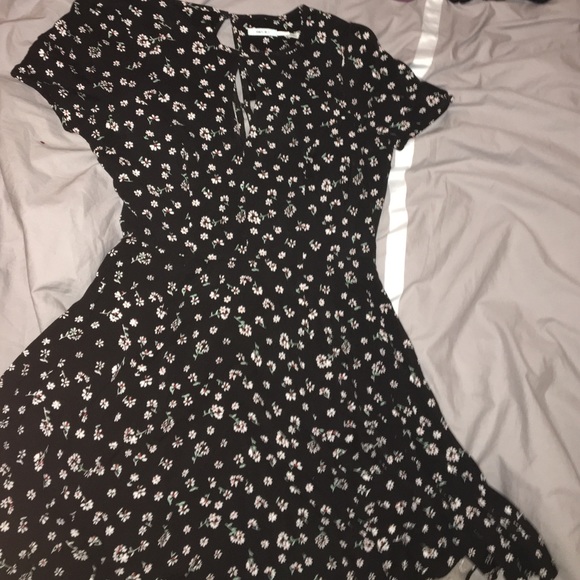 Super cute black and floral dress by Kimchi Blue
