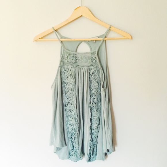 Green tank top with details