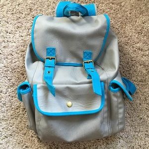 Cute Grey and Blue Backpack