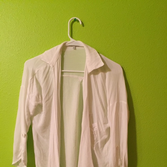 white cardigan