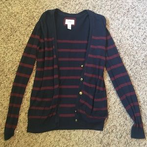 Forever 21 striped cardigan