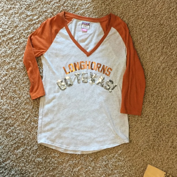 PINK UT Longhorn top