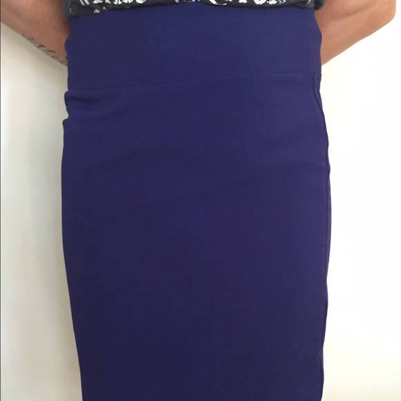 Purple pencil skirt