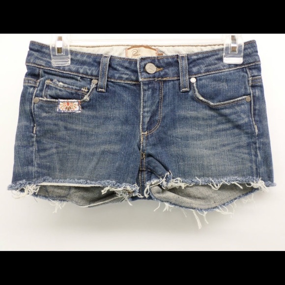 New Paige Premium Denim Shorts Size 25