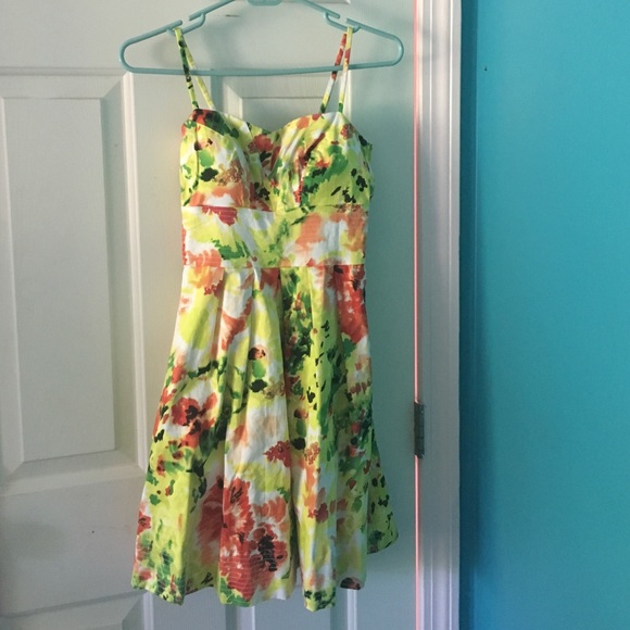 Bright colored dress