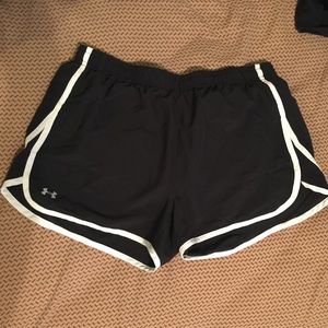 UA semi fitted shorts
