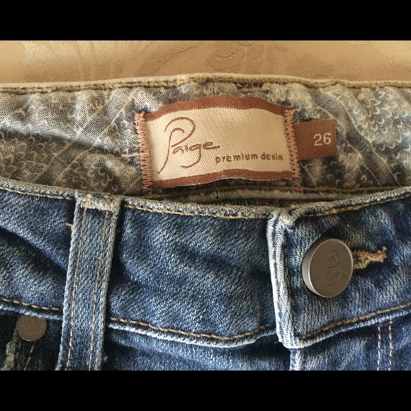 New Paige Premium Denim Shorts Size 26 - Picture 4 of 4
