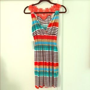 STRIPED BEACH DRESS