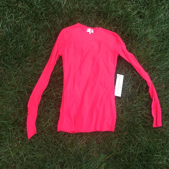 Hot Pink Mesh Top