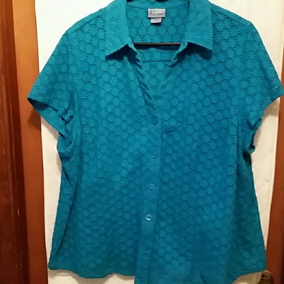 Shirt short sleeves button down SZ 24W