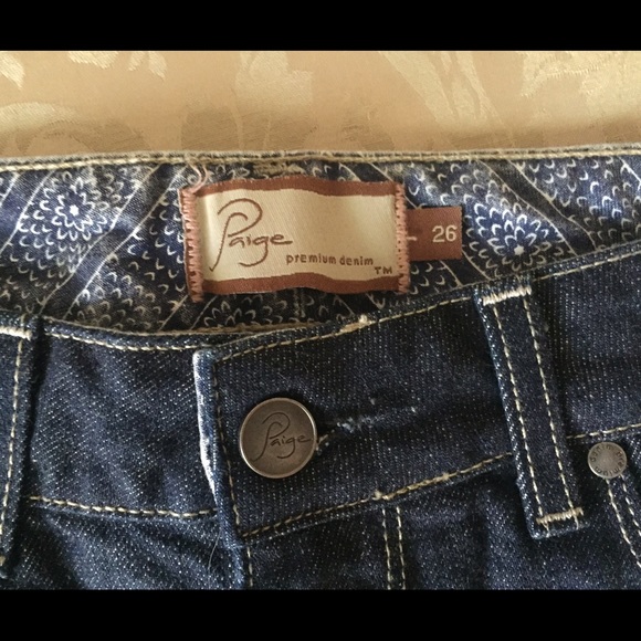 New Paige Premium Denim Shorts Size 26 - Picture 4 of 4