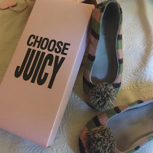 Juicy Couture slippers w/ dust bag & box