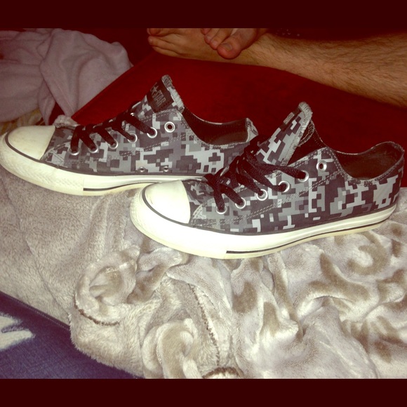 Army Camo Print Converses