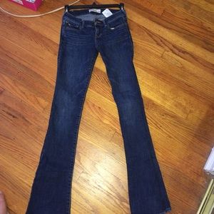 Abercrombie kids dark wash boot cut jeans