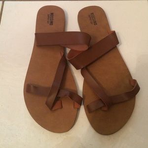 Tan sandals